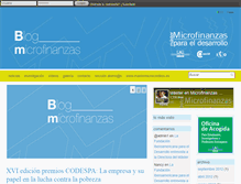 Tablet Screenshot of blog.mastermicrocreditos.es